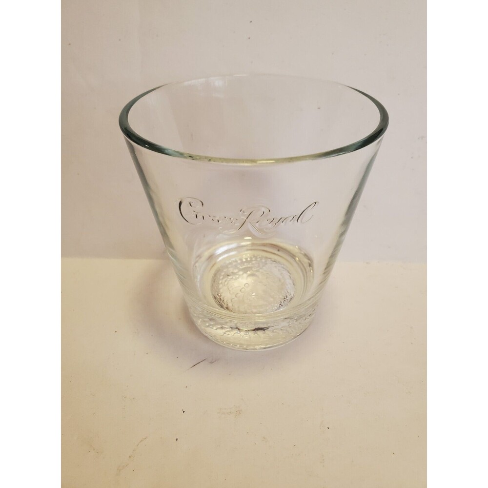Crown Royal Glass Whiskey 3 1/2 In Tall -  Italy